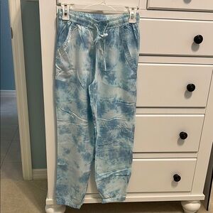 Blue Tie-Dye Jogger Pants NWOT